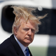 Image for article titled Windswept Honey Bun Boards Presidential Aircraft
